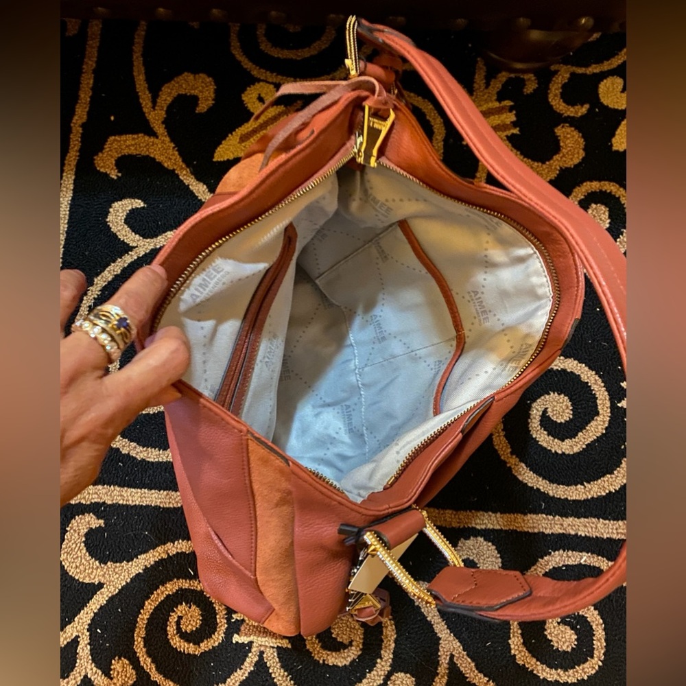 Gorgeous Aimee Kestenberg Rich Brown Shoulder Bag - Picture 3 of 4